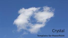  Presentation with atmosphere layers - Cool new slides with atmosphere layers - cloud shapes on blue sky backdrop and a teal colored foreground
