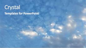  Presentation with prayer clouds - Slides enhanced with atmosphere layers - fluffly little clouds at dusk background and a teal colored foreground