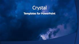  Presentation with storm clouds - Audience pleasing slides consisting of atmospheric pressure - background of dark clouds backdrop and a ocean colored foreground