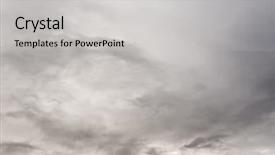  Presentation with heavy weight fight - Cool new PPT theme with atmospheric pressure - background of real heavy clouds backdrop and a light gray colored foreground