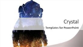  Presentation with spaceman - Amazing slide set having atmospheric pressure - spaceman on white mixed media backdrop and a white colored foreground