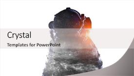  Presentation with mix of cabbages on white - Slides consisting of atmospheric pressure - spaceman on white mixed media background and a  colored foreground