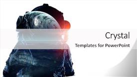  Presentation with spaceman - Beautiful PPT layouts featuring atmospheric pressure - spaceman on white mixed media backdrop and a  colored foreground