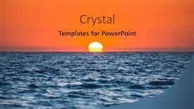  Presentation with refraction - Theme featuring atmospheric-refraction-flattens-the-sun background and a  colored foreground