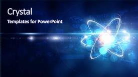  Presentation with astronomy - Audience pleasing presentation consisting of atom - astronomy concept backdrop backdrop and a navy blue colored foreground