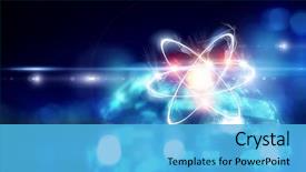  Presentation with astronomy - Audience pleasing PPT layouts consisting of atom - astronomy concept backdrop backdrop and a light blue colored foreground
