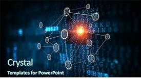  Presentation with atom - Colorful slides enhanced with atom - social communication and networking mixed backdrop and a ocean colored foreground