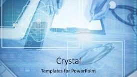  Presentation with atom - Amazing PPT layouts having atom and dna helix interface backdrop and a light blue colored foreground