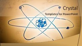  Presentation with free school - Slides enhanced with atomic structure hand draw background and a lemonade colored foreground
