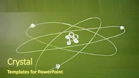  Presentation with free school - Presentation theme consisting of atomic structure sketch on school background and a tawny brown colored foreground