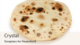  Presentation with indian - Colorful presentation theme enhanced with atta - chapati indian unleavened flatbread backdrop and a lemonade colored foreground