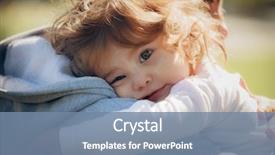  Presentation with heart in child - Cool new theme with attached - child on father's shoulder backdrop and a seafoam green colored foreground