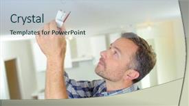  Presentation with smoke - Colorful slide deck enhanced with attaching a smoke alarm backdrop and a lemonade colored foreground