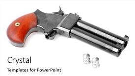  Presentation with self defense - Presentation theme enhanced with conceal carry - antique 2 shot 45 cal background and a white colored foreground