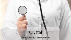  Presentation with closeup of ground spices cumin - PPT theme consisting of attack cancer - doctor holding stethoscope closeup background and a light gray colored foreground