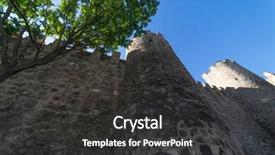  Presentation with middle ages - Slide set enhanced with attacks during the middle ages background and a dark gray colored foreground