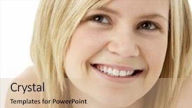  Presentation with girl teens - Colorful presentation theme enhanced with attactive - studio portrait of surprised teenage backdrop and a  colored foreground