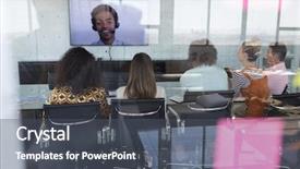  Presentation with african american business - Slide deck enhanced with attend - rear view of multi-ethnic business background and a dark gray colored foreground