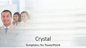  Presentation with effect - Presentation with attendance - business people having a meeting background and a white colored foreground