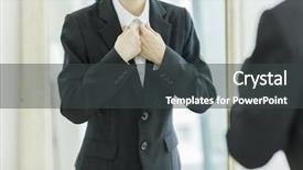  Presentation with business women - Beautiful presentation featuring attendance - business women who make dressing backdrop and a dark gray colored foreground