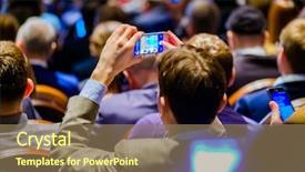  Presentation with statuary hall - Audience pleasing presentation consisting of attendance - man takes a picture backdrop and a coral colored foreground