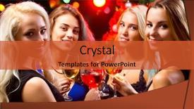  Presentation with crystal image - Colorful PPT layouts enhanced with merci de votre attention - image of women's hands backdrop and a red colored foreground