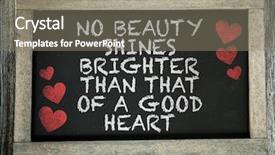  Presentation with good - PPT layouts with attitude gratitude - no beauty shines brighter than background and a gray colored foreground