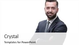  Presentation with business casual - Amazing theme having attitude job satisfaction - casual business man with arms backdrop and a white colored foreground