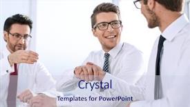  Presentation with attitude - Cool new slide deck with attitude job satisfaction - handshake of business people backdrop and a lemonade colored foreground