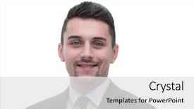  Presentation with attitude - Audience pleasing PPT theme consisting of attitude job satisfaction - portrait of confident businessman backdrop and a  colored foreground