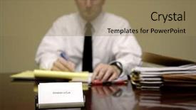  Presentation with attorney - Cool new theme with attorney at law sitting backdrop and a  colored foreground