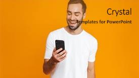  Presentation with explanation photo - Amazing slide set having attraction - photo of attractive man 30s backdrop and a gold colored foreground