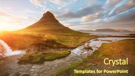  Presentation with world travel - Presentation theme with attraction travel destination concept best background and a tawny brown colored foreground