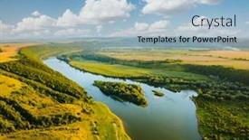  Presentation with aerial - PPT layouts featuring attractive-aerial-top-view background and a light blue colored foreground