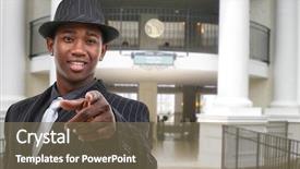  Presentation with business hotel - Amazing slides having attractive african american thirty something backdrop and a violet colored foreground