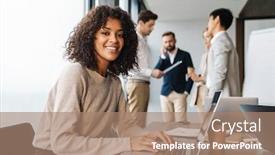  Presentation with confident - Cool new presentation with attractive-african-young-confident-businesswoman backdrop and a coral colored foreground
