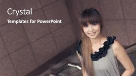  Presentation with taipei - Slide set consisting of attractive asian woman in modern city taipei taiwan asia background and a dark gray colored foreground