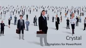  Presentation with young business people - PPT layouts enhanced with attractive business people - the elite background and a  colored foreground