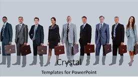  Presentation with young people in the club - PPT layouts consisting of attractive business people - the elite background and a light gray colored foreground