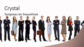  Presentation with young business people - Amazing theme having attractive business people - the elite backdrop and a sky blue colored foreground