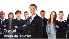  Presentation with young business people - Presentation having attractive business people - the elite background and a wine colored foreground