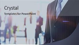  Presentation with young business people - Amazing presentation design having attractive business people - the elite backdrop and a light gray colored foreground