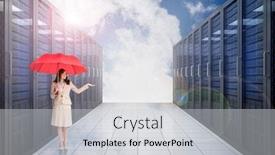  Presentation with server - Presentation theme consisting of  background and a  colored foreground