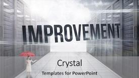  Presentation with improvement - Colorful PPT theme enhanced with  backdrop and a  colored foreground