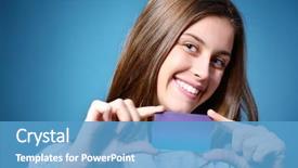  Presentation with solar car eco friendly - Beautiful PPT theme featuring attractive cards - beautiful friendly smiling confident teen backdrop and a teal colored foreground