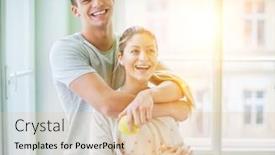  Presentation with kissing booth - Amazing theme having attractive-caucasian-couple-kissing backdrop and a lemonade colored foreground