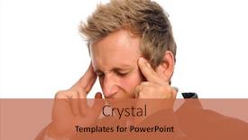  Presentation with formal - Presentation having attractive-caucasian-man-in-formal background and a coral colored foreground