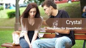  Presentation with catholic couple silhouette of young - Cool new presentation with attractive couple have an argument backdrop and a tawny brown colored foreground