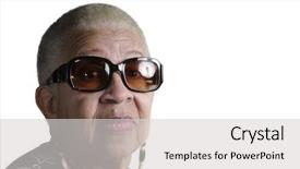  Presentation with elderly american indians - Audience pleasing slides consisting of attractive elderly african american woman backdrop and a  colored foreground