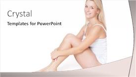  Presentation with white and black woman climbing ladders - Presentation theme having attractive-european-woman-in-white background and a white colored foreground